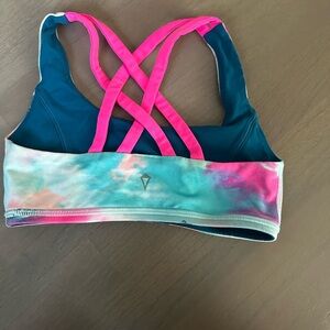 Ivivva Reversible Sports Bra Kids Size 10 Multicolored